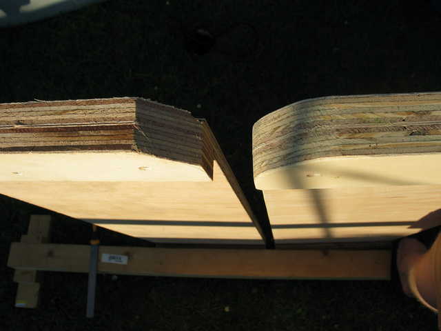 Step 10b: Rounded and sanded corner